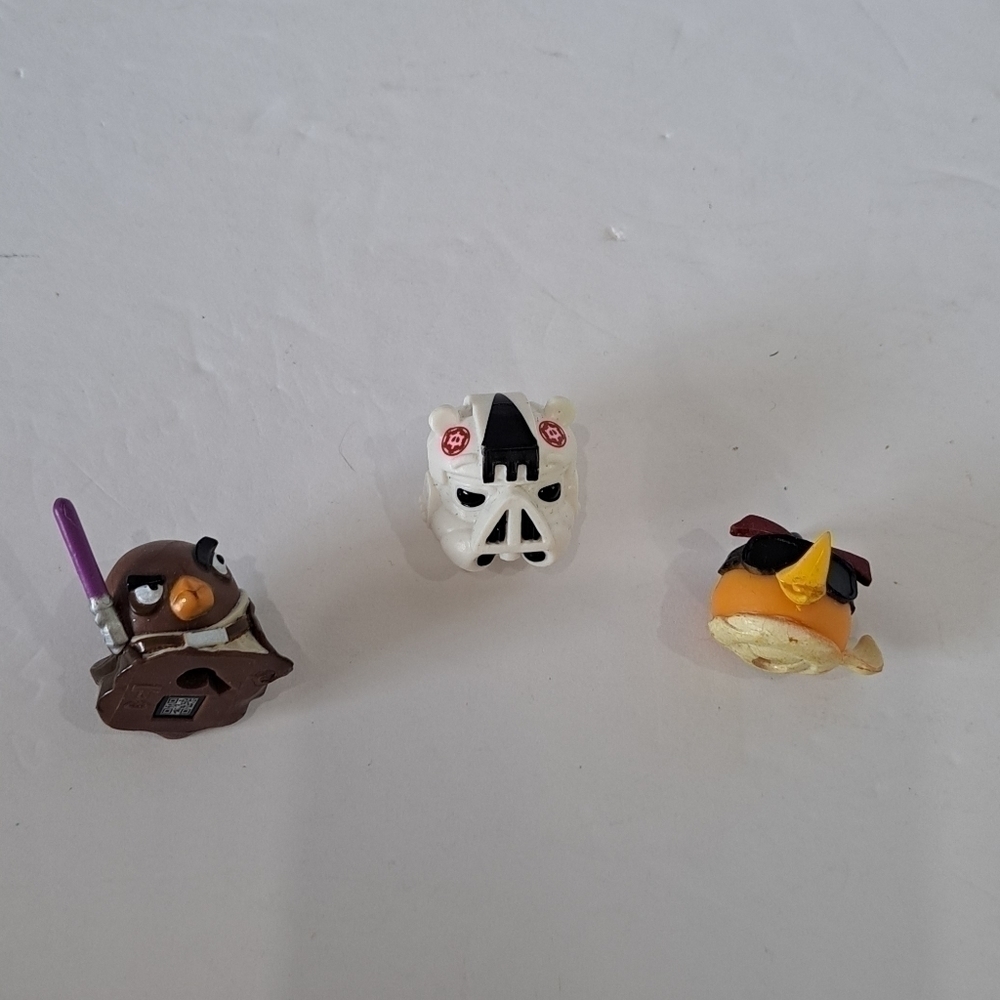 Angry Birds Lot of 3 Star Wars Telepod Snow Trooper Toys Collectible